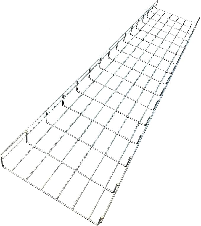 Kable Kontrol Cable Tray- 5 Feet Long - 18" Width, 4” Depth – Wire Mesh Tray Cable Management Rack Cords Organizer Cable Basket, Zinc Plated Steel NEC Approved for Network, Fiber Optic, Cabling