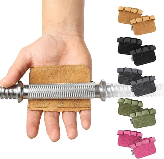 SUJAYU Leather Weight Lifting Gloves, Lifting Grips Weightlifting Gloves for Men Women, Weight Glove Gym Glove for Weightlifting Deadlift Exercise Pull-up