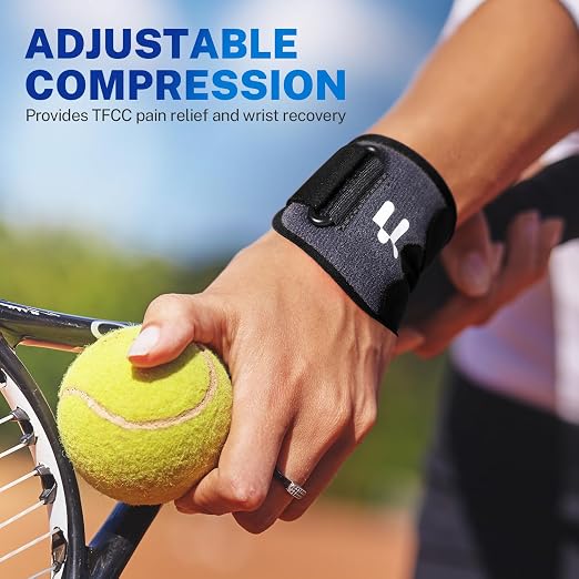 Ultra Thin TFCC Wrist Brace, Targeted Support for TFCC Pain Relief Recovery | 3D Gel Pad Support, Seamless Design, Not Restrict Motion, Reversible Fit, TFCC Tear, Ulnar Pain, Weightlifting, Sports Injury