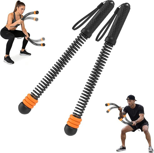 Weighted Ropeless Battle Ropes — 3 Pack Adjustable Portable Ropeless Battle Ropes for Home Gym, Workout Exercise Rope for Low-Impact Workout, HIIT and Low-Impact Aerobic Training for Men & Women