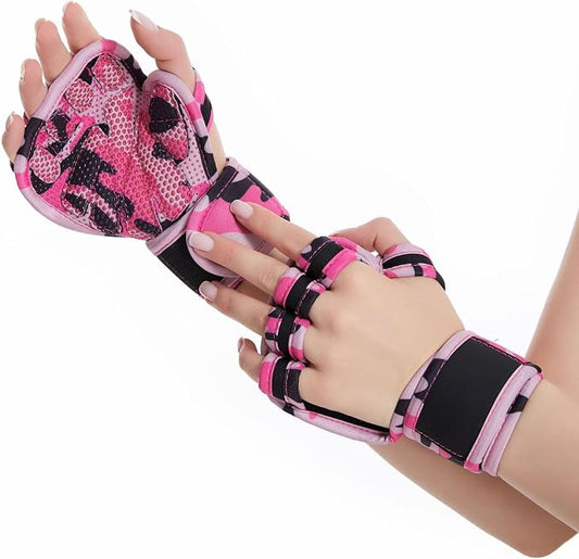 SUJAYU Weight Lifting Gloves, Wrist Wraps Wrist Straps for Weightlifting, Lifting Wrist Wraps Gym Gloves for Men Workout Gloves for Men Workout Gloves Women