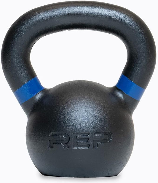 REP Fitness Single Kettlebells Weight Range, Cast Iron, Strength Training, Power Workout Equipment, Home Gym, Free Weights, Dumbbell Alternative, Exercise, Men, Women