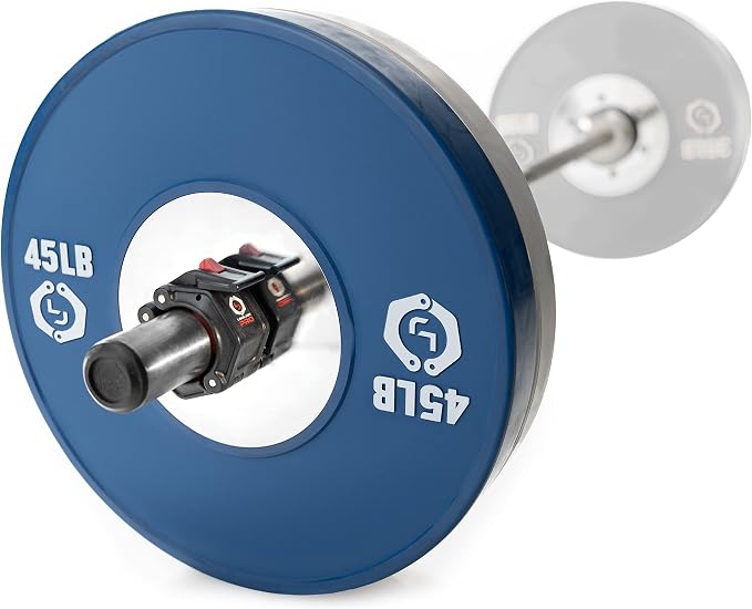 Lock-Jaw PRO 2 Barbell Collars Olympic Barbell Clamps 2 Pcs – Heavy Duty Bar Clamps for 2” & 50mm Olympic Bars – Secure Weight Bar Clamps for Strength Training & Home Gym Accessories – Quick Release