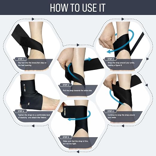 Ultra Thin Ankle Wraps Ankle Brace for Men ＆ Women, Adjustable Ankle Straps for Arch, Sprained Foot, Tendinitis, Football, Basketball, Running（Violet, Pack of 1）