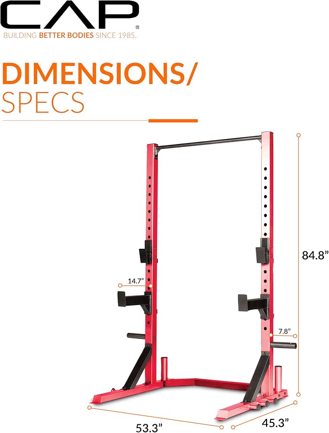 CAP Barbell FM-8000F Deluxe Power Rack Color Series
