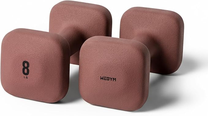 WeGym Square Dumbbells for Home Gym, Hand Weights for Strength Training