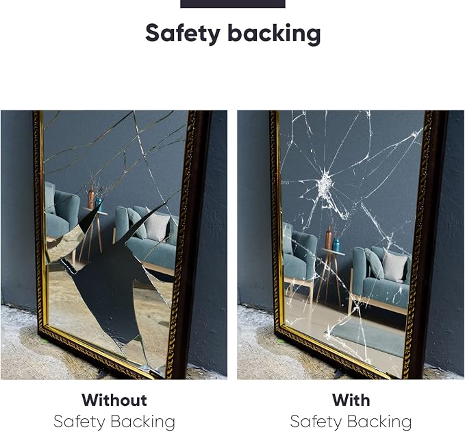 Fab Glass and Mirror Custom Cut to Size Mirror Panels - 1/8" Thick Seamed Edge Mirror Cut to Size, Frameless Full Length Wall-Mounted Mirror for Bedroom, Living Room