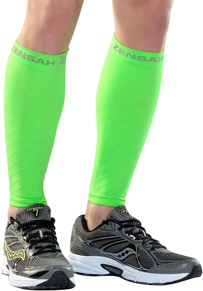 Zensah Running Leg Compression Sleeves - Shin Splint, Calf Compression Sleeve Men and Women