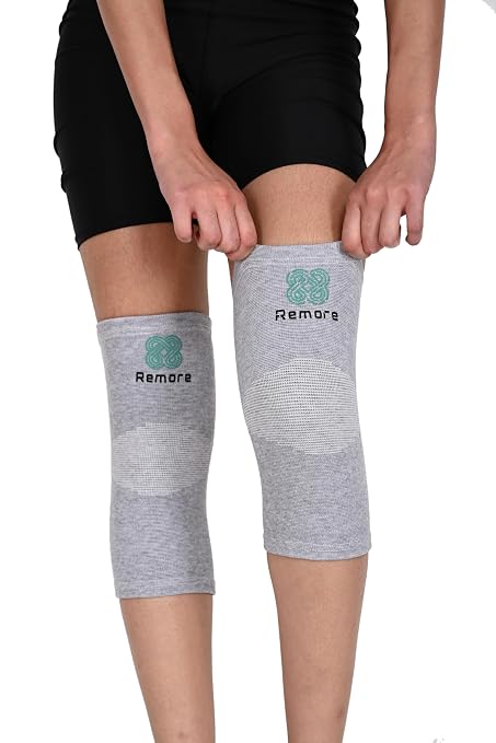 Bamboo Charcoal Knee Sleeve - Elastic Warm Knee Brace for Arthritis Bamboo Compression Knee Sleeve for Men and Women Meniscus Tear, Joint Pain Relief, Injury Recovery (XL (51-57cm Thigh))
