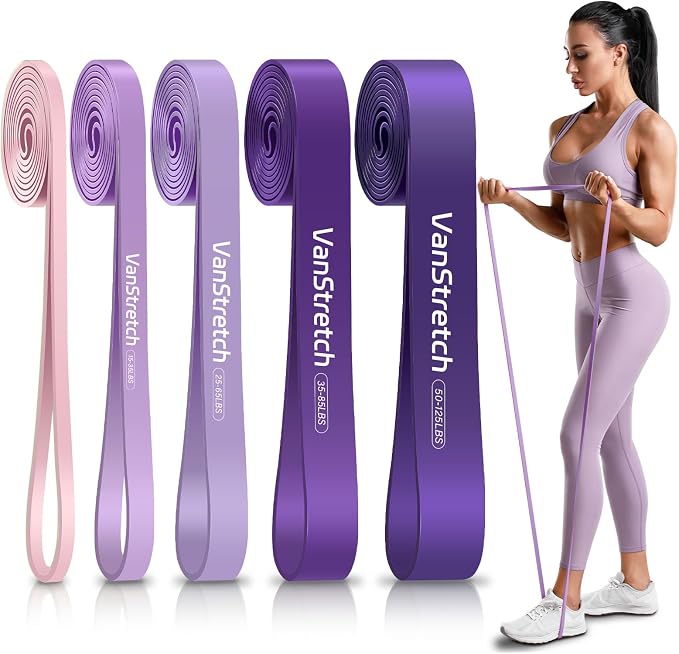 Resistance Bands for Working Out,5-Level Elastic Pull Up Assistance Bands Set for Men & Women,Exercise Bands for Home Workouts,Fitness,Training & Physical Therapy