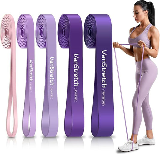 Resistance Bands for Working Out,5-Level Elastic Pull Up Assistance Bands Set for Men & Women,Exercise Bands for Home Workouts,Fitness,Training & Physical Therapy