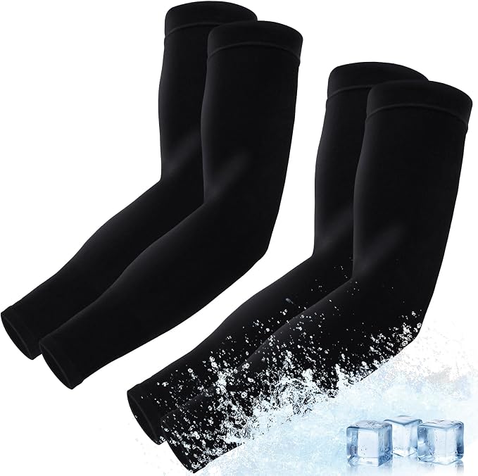 Arm Sleeves for Men Women – Cooling UV Sun Protection UPF 50+ Compression Sports Sleeves for Outdoor, Tattoo Cover Up