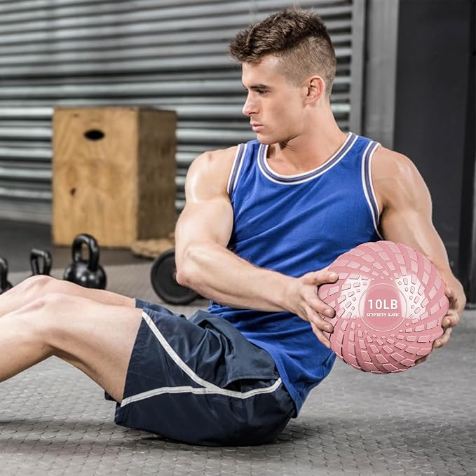 Medicine Ball 8, 10 lbs Slam Ball Weighted Balls for Exercise Strength and Crossfit Workout