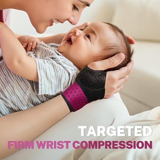 Ultra Thin Carpal Tunnel Wrist Brace with Soft Thumb Design (Not for Thumb Pain), Ajustable Compression Wrist Wraps with Mobility for Sports Work Typing Sleeping, Tendonitis, Arthritis Ulnar Pain | Invisible Support while Working, Yoga Fabric, Soft Thu...