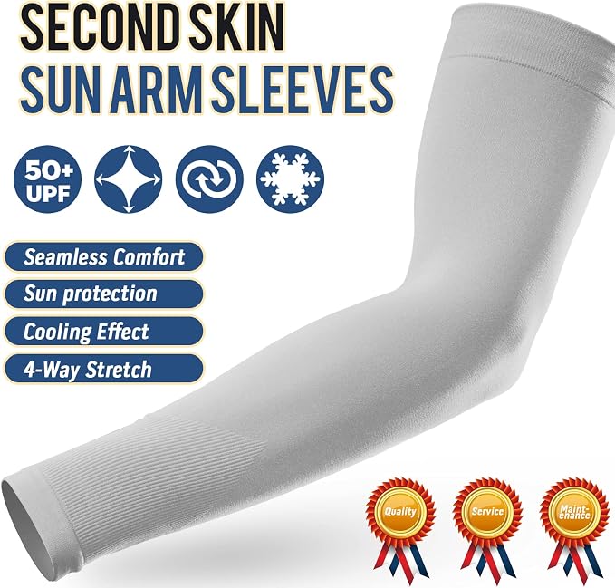 GOUNOD Arm Sleeves for Men Women,Compression Sleeves to Cover Arms for Men Working,Sun Sleeves for Men UV Protection
