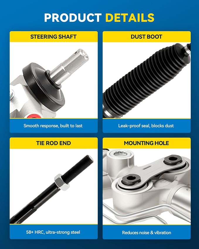 PHILTOP Power Steering Rack & Pinion for Tahoe, Yukon, Suburban, Avalanche | 2007-2014 Tahoe, Suburban 1500, Yukon, Yukon XL 1500, Escalade, Escalade ESV, 2007-2013 Escalade EXT, Avalanche
