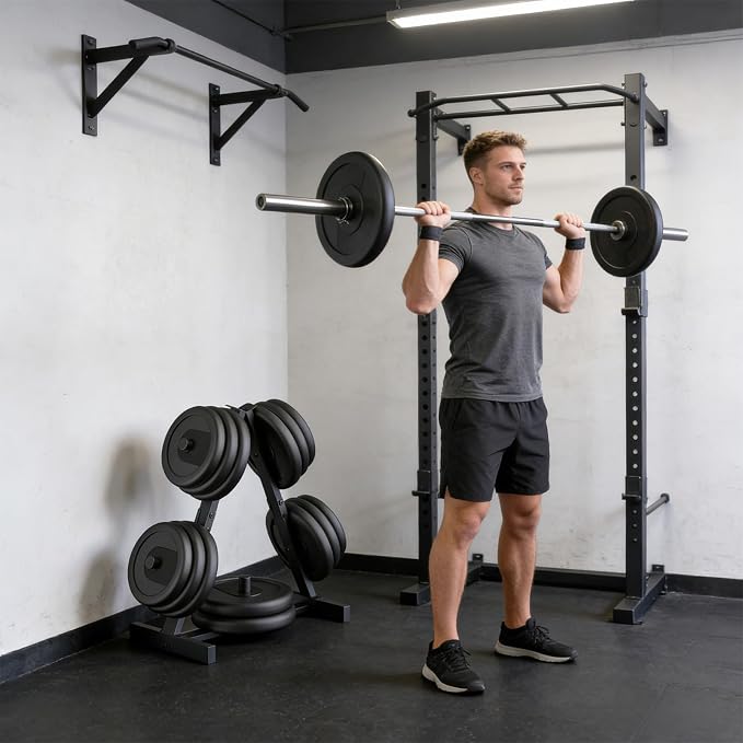 Weight Plate Rack, Weight Tree, Home Gym Storage Stand, Holds 300 lbs