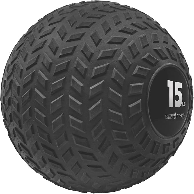 Champion Sports Rhino Fitness Slam Ball – Sand-Filled, Bounce-Resistant Ball for Strength & Conditioning, 6–50 lb