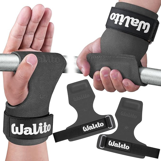 Weight Lifting Wrist Strap，Double Layer Leather Wrist Wraps with Neoprene Padding for Weightlifting & Deadlifts – Adjustable Gym Straps for Men & Women