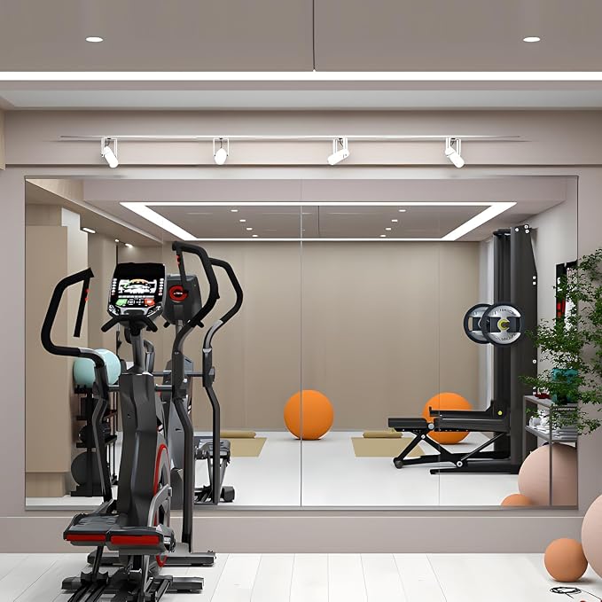 Home Gym Mirror 57x24 2-Pack Large Full Length | Shatterproof,Tempered Glass,HD Reflection,Easy to Install,Classic Design,Crystal-Clear,Multi-Scene Use,Scratch-Resistant