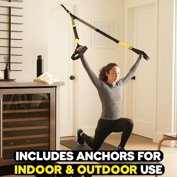 TRX Pro3 Home Gym System – Professional-Grade Suspension Trainer for Strength Training, HIIT, Cardio & Full-Body Workouts, Durable Design with Indoor & Outdoor Anchors