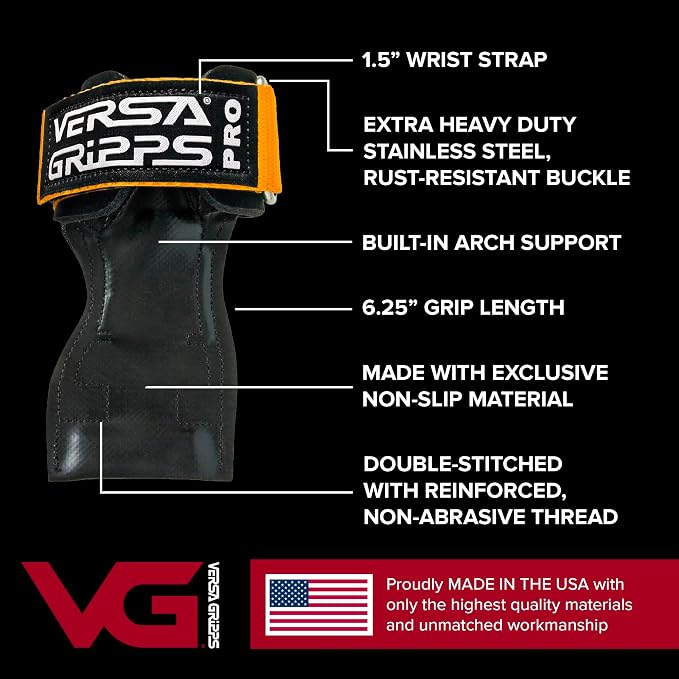 VERSA GRIPPS® PRO Wrist Straps, Choose Size and Color