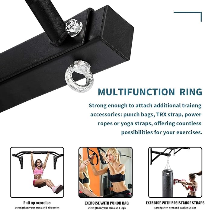 Multifunctional Wall Mount Pull-Up Bar Fitness Equipment,Chin-Up for Indoor Home Gym Workout,Supports to 440 Lbs