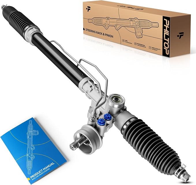 PHILTOP Power Steering Rack and Pinion Compatible with A4 Quattro 2002-2004 All Models/2005 1.8T/2005-2006 3.0L, A4 2002-2003 2005 All Models/2004 2006 1.8T/2004 3.0L, Hydraulic Rack and Pinion 262914