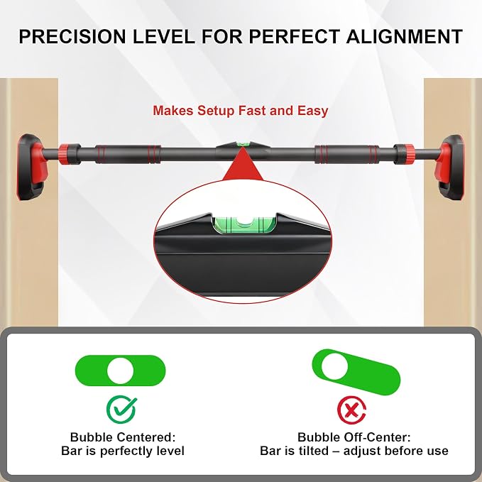TOPOKO Pull Up Bar for Doorway, Heavy Duty Chin Up Station for Home Gym, Multi-Grip or Adjustable Door Frame Exercise Equipment for Upper Body Strength Training