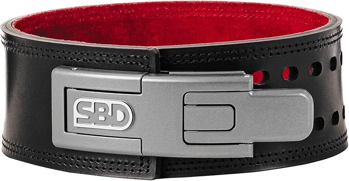 SBD 10mm Powerlifting & Weight Lifting Belt – British Manufactured Gym Belt for Squats, Deadlifts & Strength Training Lever Weight Lifting Belt