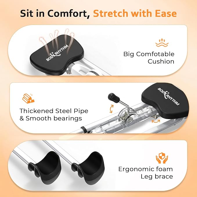 BODY RHYTHM Leg Stretcher - Split Machine for Leg Stretching - Flexibility Stretching Equipment - Ballet, Yoga, Dance, Martial Arts, MMA - Home Yoga Gym Fitness