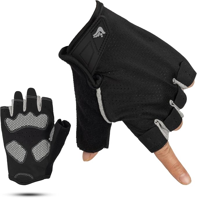 XuoAz Workout Gloves for Women Men, Breathable Fingerness Gym Glove, Lightweight Exercise Weight Lifting Gloves