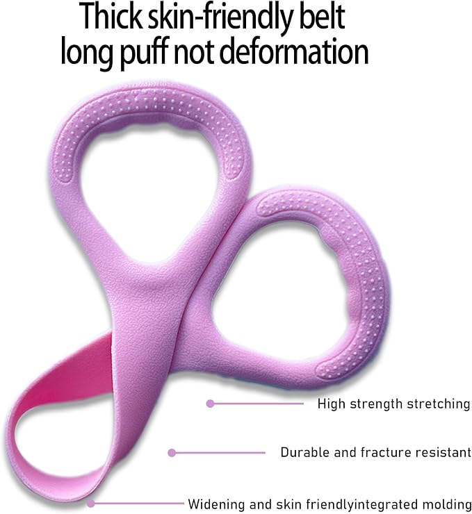 Figure 8 Fitness Resistance Bands, Elastic Bands with Handles for Working Out,Arm|Back|Shoulder Training Elastic Ropes,Exercise Equipment for Physical Therapy Stretching Yoga Pilates