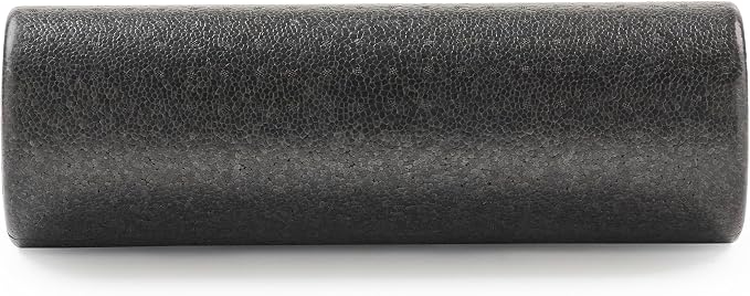 Sunny Health & Fitness 18" Black High-Density Yoga Foam Roller | Muscle Relief, Physical Therapy, Post-Workout Recovery, Improved Flexibility, Home, Gym, Rehab Use, Full-Body Use
