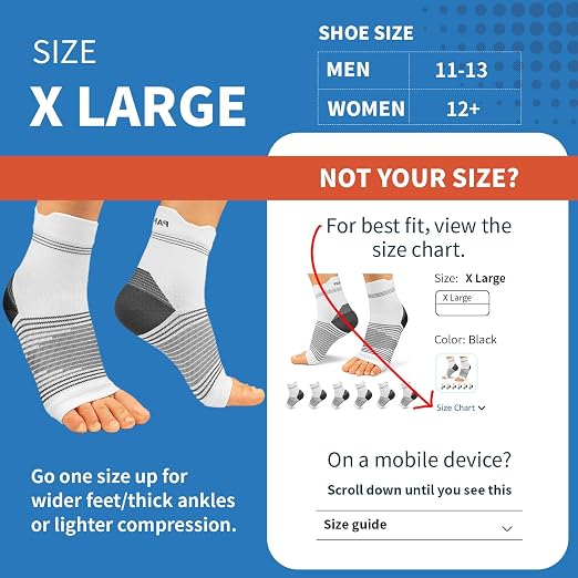 PAPLUS 6 Pairs Compression Socks with Arch Support for Plantar Fasciitis | Ankle Brace for Achilles Tendonitis, Heel Pain, Arthritis, Plantar Fasciitis Relief, Foot Compression Sleeve for Women, Men