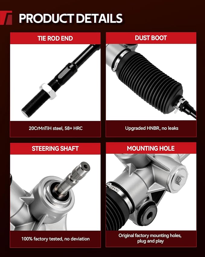 Torchbeam Power Steering Rack & Pinion Assembly Fit for 2011 2012 2013 2014 2015 2016 2017 2018 2019 2020 Sienna, Hydraulic System Steering, Replaces OEM 1G-26008