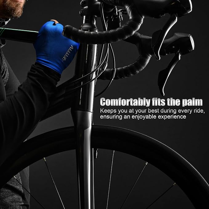 Cycling Gloves for Men Women, Half-Finger for Bike, Gym, Weight Lifting, Workout, Riding, Outdoor Sports