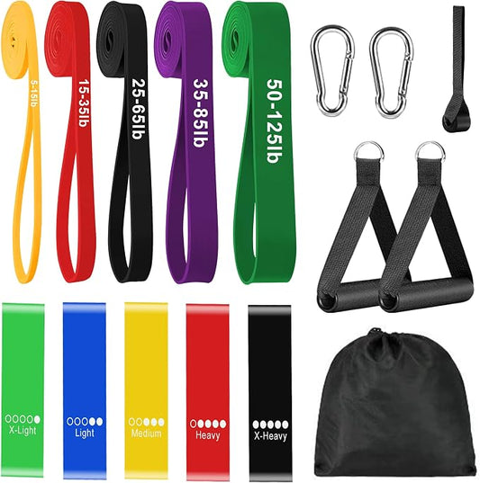 Resistance Bands for Working Out, Workout Bands, Training Bands Set, Pull Up Exercise Bands for Home Workouts, Full Body Training, Physical Therapy, Muscle Training, Strength Training.