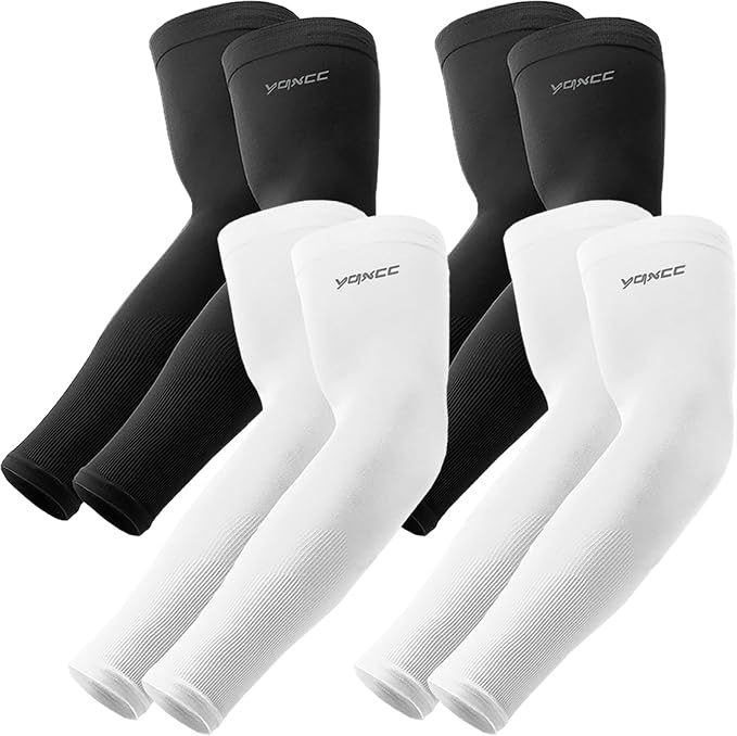 YQXCC Arm Sleeves Cooling UV Sun Protection Sport Compression for Men Women | UPF50, Tattoo Coverage, Lightweight, Breathable, Seamless Cover Arms, Daily Wear, Outdoor Work, Basketball Baseball Golf