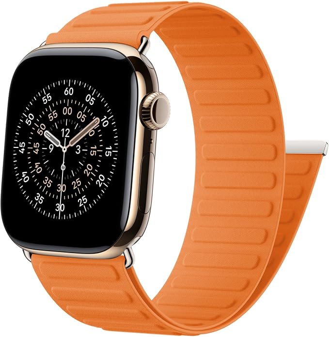 Magnetic Link Sport Band Compatible with Apple Watch Bands for Men Women | Patented Solo Loop Band 40mm 38mm 41mm 44mm 45mm 42mm 49mm, Sport Strap for iWatch Series 11 10 9 8 7 6 5 4 3 2 1 Ultra SE