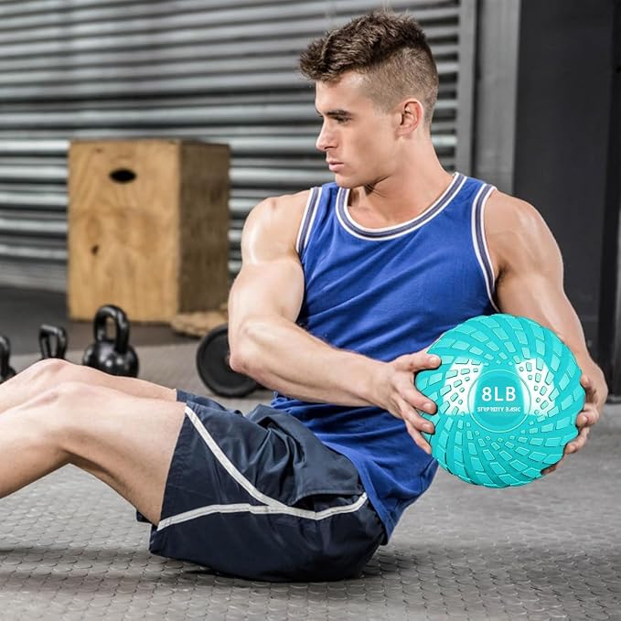Medicine Ball 8, 10 lbs Slam Ball Weighted Balls for Exercise Strength and Crossfit Workout
