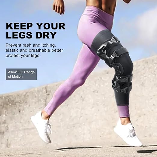 Knee Brace Undersleeve - Knee Undersleeves for Women & Men Leg Undersleeve for Knee Brace, Closed Patella, XL 2 Pieces