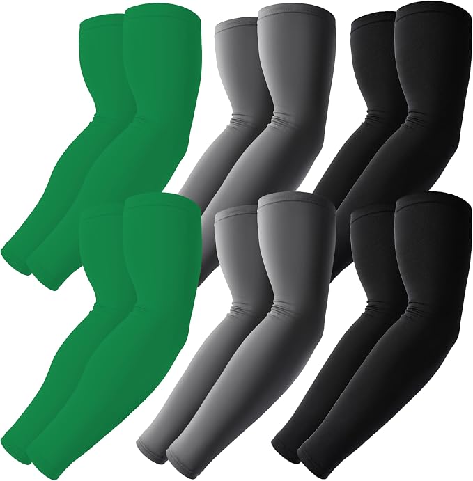 BHYTAKI Cooling Compression Arm Sleeves for Men Women,UPF50 UV Sun Protection Sleeves for Work Sport Tattoo Cover Up