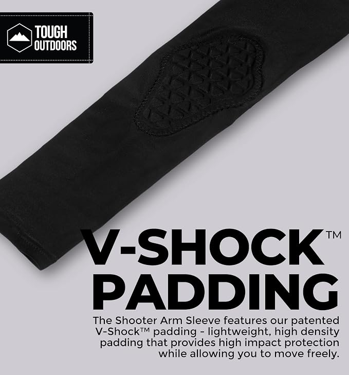 Tough Outdoors Padded Arm Sleeve - Padded Elbow Sleeve, Basketball Arm Sleeve - Volleyball Elbow Sleeve, Football Arm Pad
