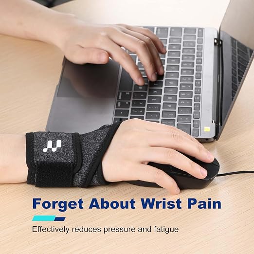 Carpal Tunnel Wrist Brace, Soft Thumb Opening for All-Day Wear & Support | Soft Thumb Design, Moderate Wrist Support, All-day Comfort, Easy Adjustment, Not Restrict Motion, Mild Carpal Tunnel Relief