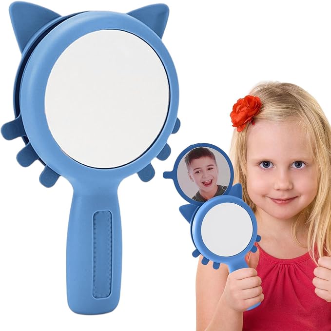 See My Feelings Mirror | Handheld Shatterproof Mirror | Calming Funny Anger Management Toys For Preschool Children Room Daycare Home School Kitchen Office Gym Hotel Party Camping Restaurant Playing Di