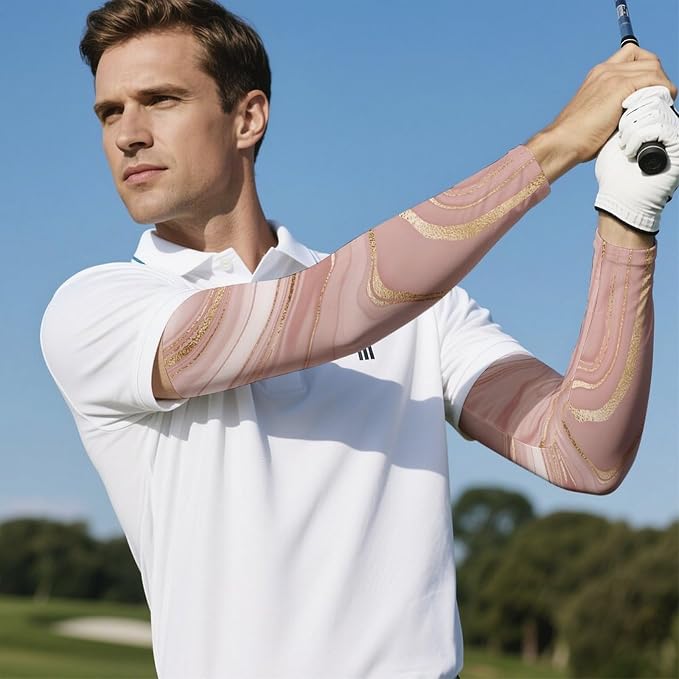 Marble Sports Compression Arm Sleeves for Men & Women - Youth Arm Sleeve Baseball Volleyball Sleeves & Basketball Sleeve