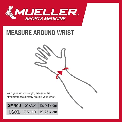 MUELLER Sports Medicine Reversible Wrist Stabilizer with Splint, Wrist Pain Relief Support for Men and Women, Ideal for Carpal Tunnel, Tendinitis, Arthritis, Taupe, Small/Medium