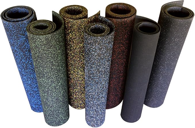 Rubber-Cal Elephant Bark Rubber Flooring - 3/16" Thick