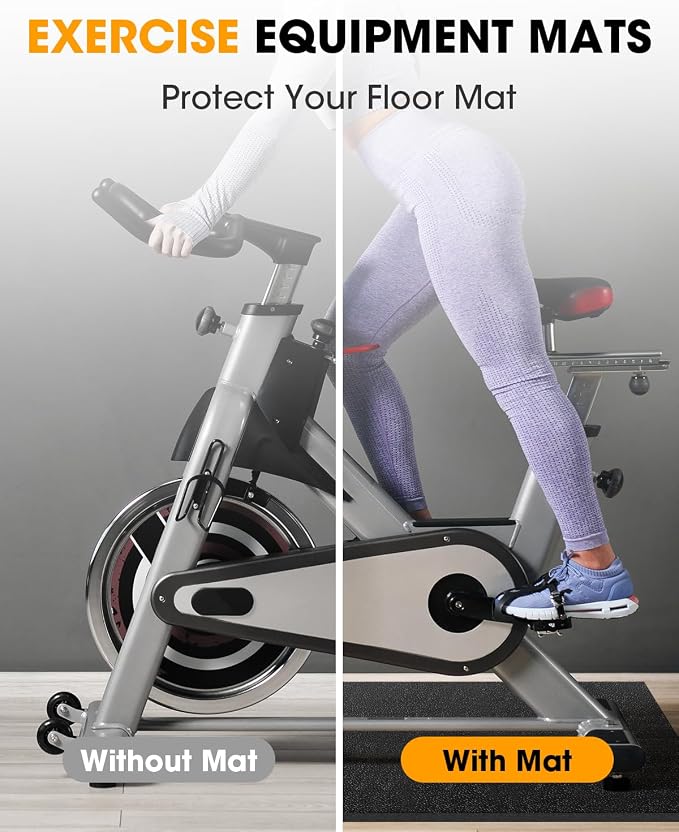 Stepwaver Walking Pad Mat, 102"x36", Treadmill Mat for Hardwood Floors | High Density, 0.2" Thickness, Floor Protection for Rowing Machine Mat, Bike, Elliptical, Treadmill, Walking Pad